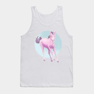 Pink little unicorn Tank Top